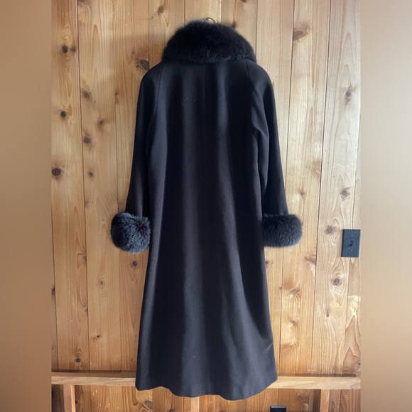 Forecaster of Boston Womens Fox Fur Wool Coat - Picture 4 of 7